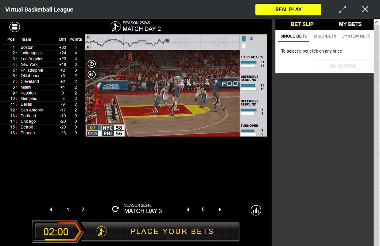 Virtual Basketball. How to Bet at Parimatch/